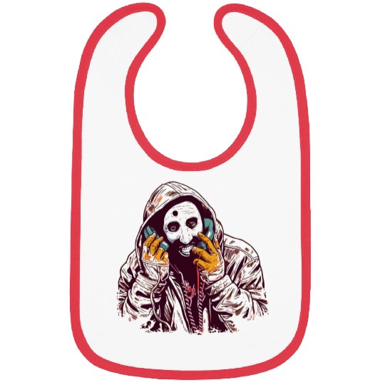 Ghostface Phone Call Bibs