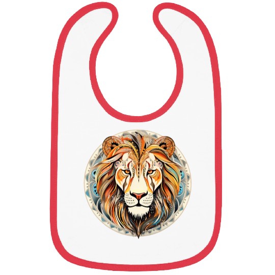 Lion Mandala Art Bibs