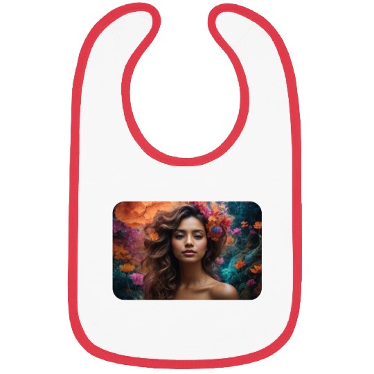 Enchanted Eco-Trip: Nature's Psychedelic Embrace Bibs