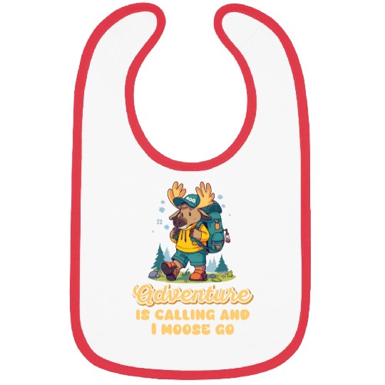 Adventure Is Calling Youth Cute Moose Bibs