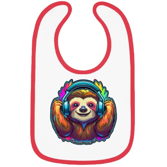 Happy Sloth Bibs