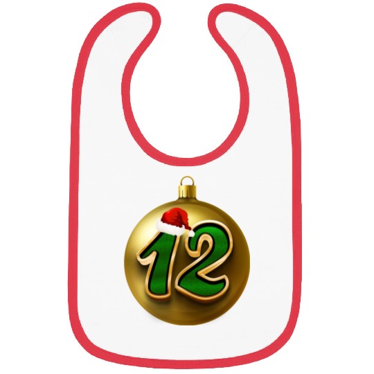 12 Dozen Christmas Balls Decorations - NR Twelve Bibs