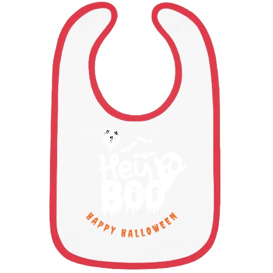 Halloween Hey Boo Bibs