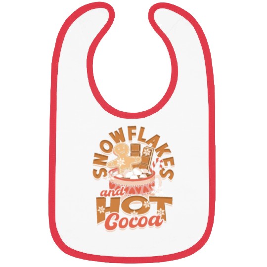 Snowflakes and Hot Cocoa - Snow Bibs