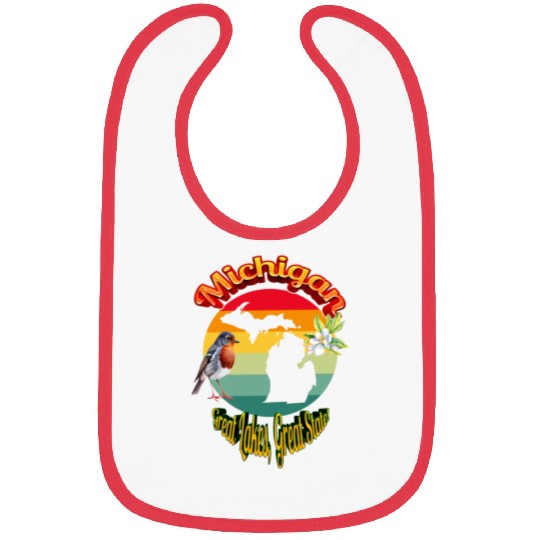 Michigan: Great Lakes, Great State! Bibs