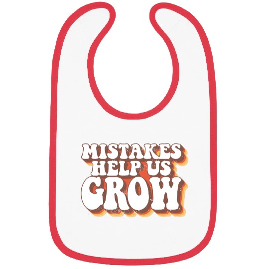 Mistakes Help Us Grow Student Teacher Bibs