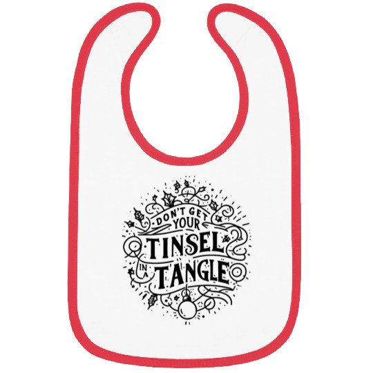 Don't Get Your Tinsel in a Tangle Bibs