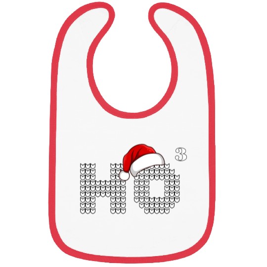 HO HO HO Christmas Funny Santa Bibs