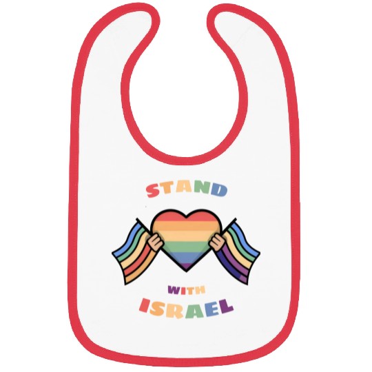 LGBTQ community STANDS WITH ISRAEL Bibs
