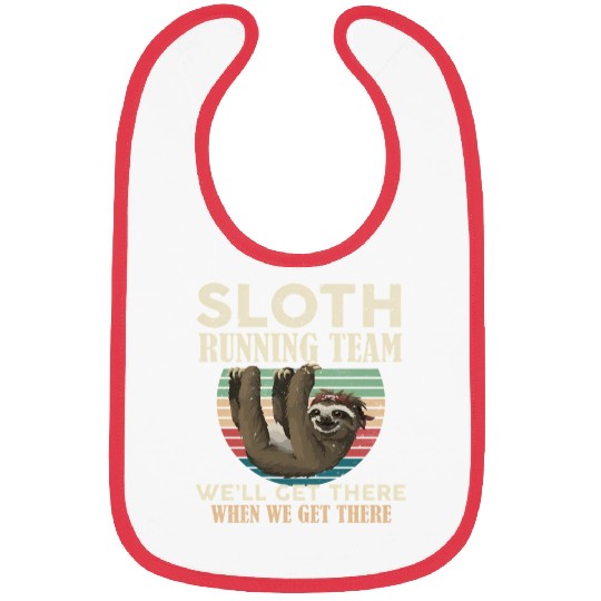 Sloth Running Team We'll Get There Sloth Bibs
