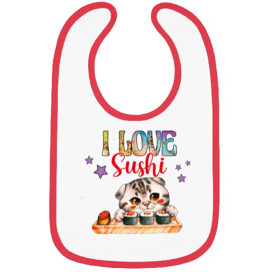 I love Sushi - Cat sushi Bibs