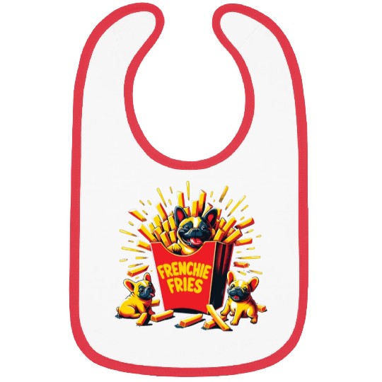Frenchie Fries - Cute French Bulldog Fries Bibs