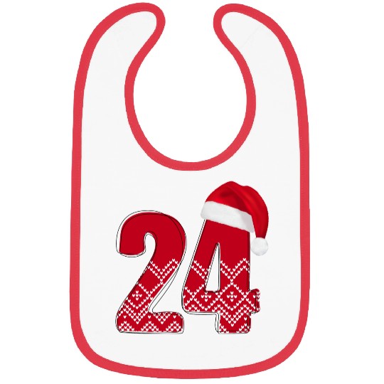 Xmas Number 24 Happy Couple Gift - Twenty Four Bibs