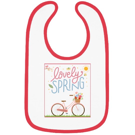 It's Spring, Spring, Easter, Flower, Hello Spring Bibs