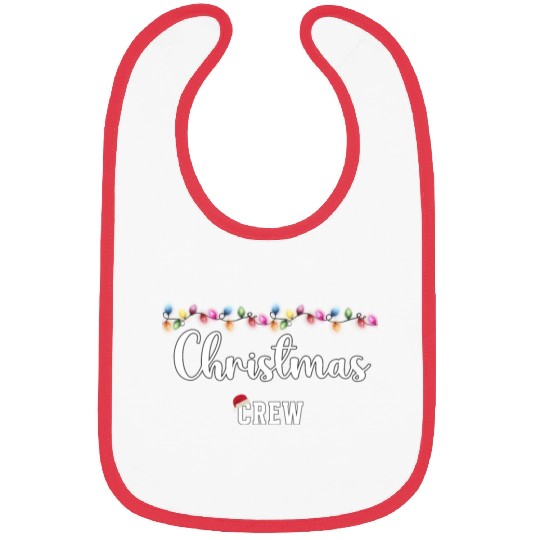 Christmas Crew Neon Xmas Lights Bibs