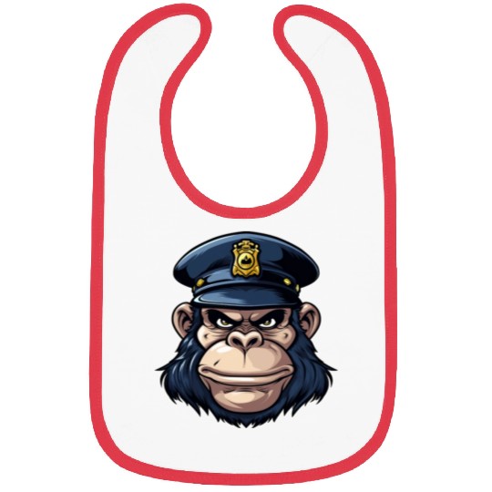 Monkey policeman Bibs