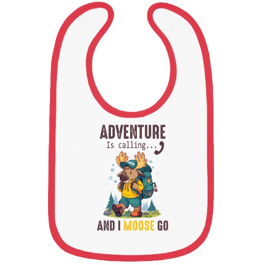 Adventure Is Calling Youth Cute Moose Bibs