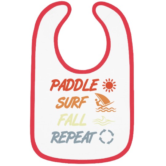 Paddle Surf Fall Repeat Bibs