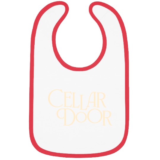 Cellar Door Beautiful Typography in Cream Bibs