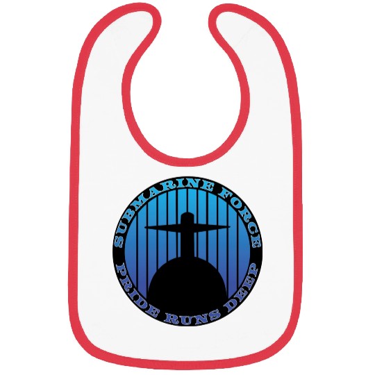Submarine Force Pride Runs Deep Ocean Blue Bibs