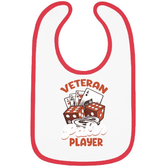 Veteran Poker Player Holdem Dealer Blackjack Bibs