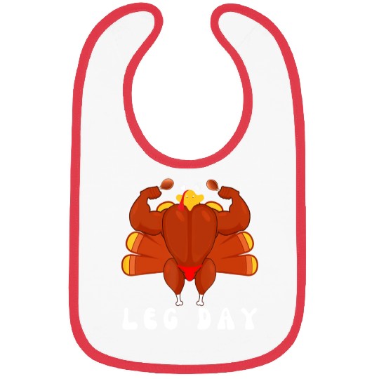 Funny Turkey Workout Gym Leg Day BodyBuilding Bibs