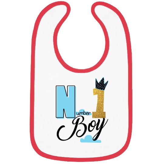Number One Boy Bibs