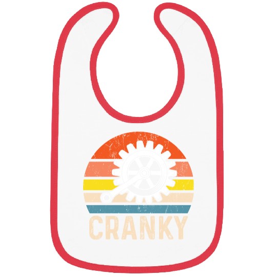 Cranky Vintage Sun funny Bicycle Lovers Bibs