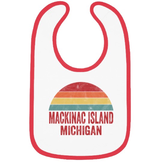 Vintage Mackinac Island Michigan Bibs