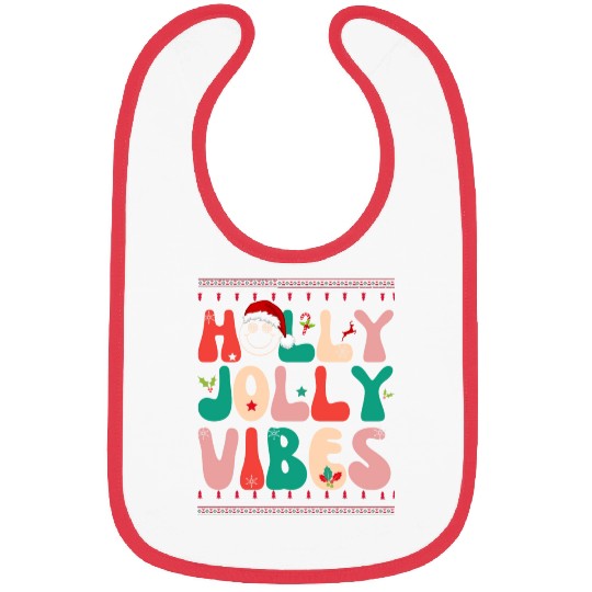 Holly Jolly Vibes Bibs