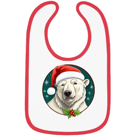 Polar bear Christmas Bibs