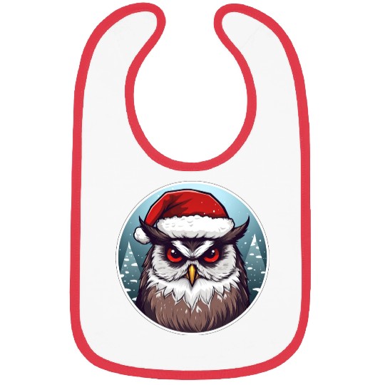 Christmas owl Bibs