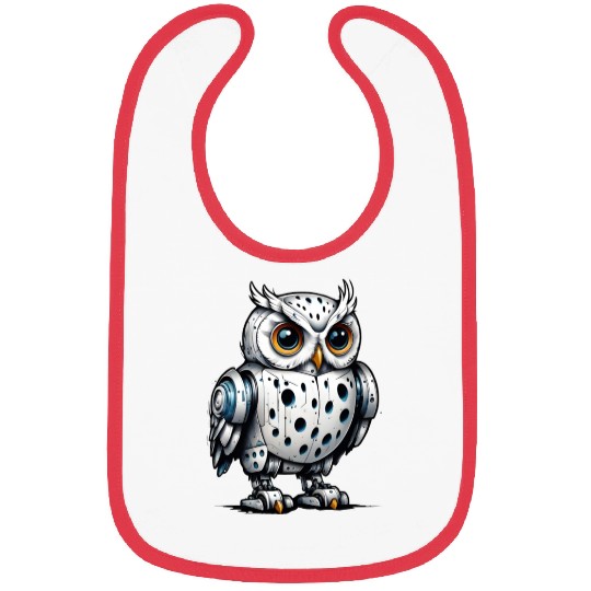 Cool Snowy Owl Bibs