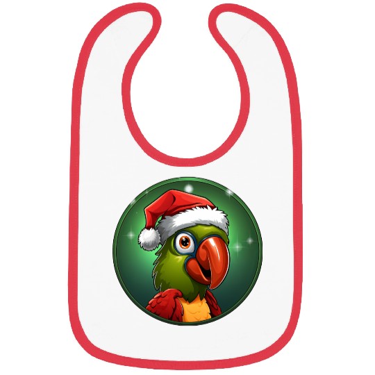 Parrots Christmas Bibs