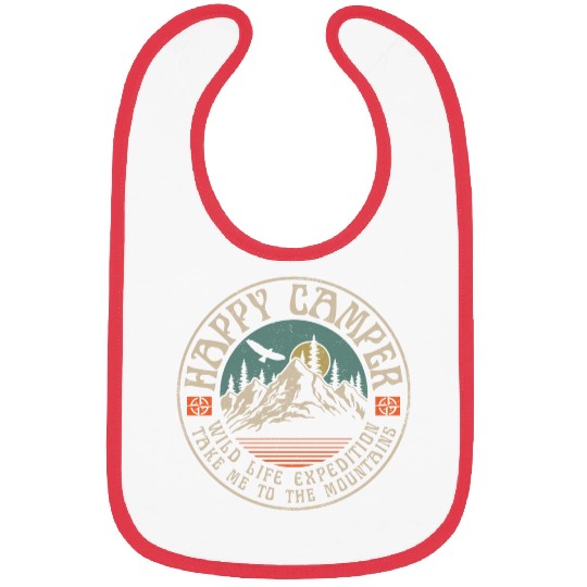 HAPPY CAMPER VINTAGE MOUNTAINS Bibs