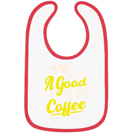 Vibrant Coffee Enthusiasm Design Bibs