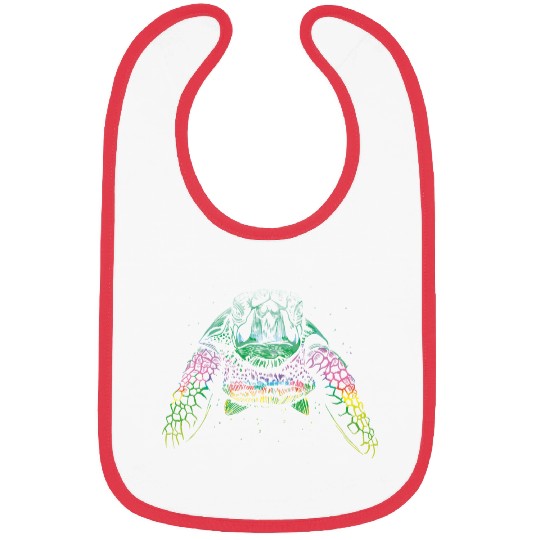 Colorful Turtle Swimming Bibs
