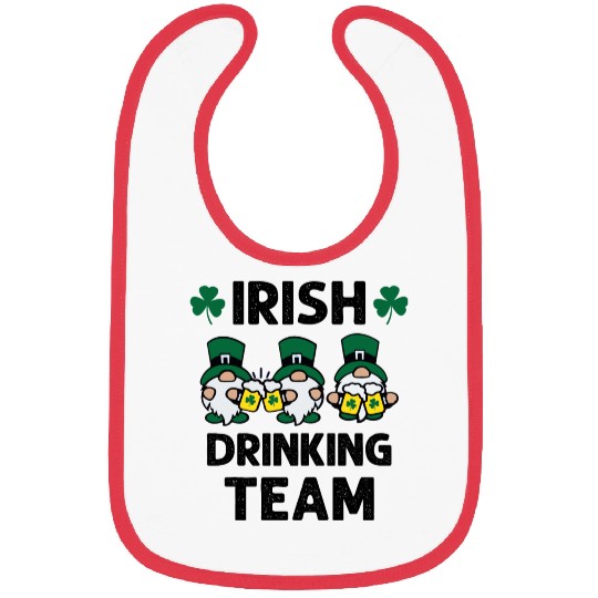 Irish Beer Drinking Gnomies Team Funny St Patrick Bibs