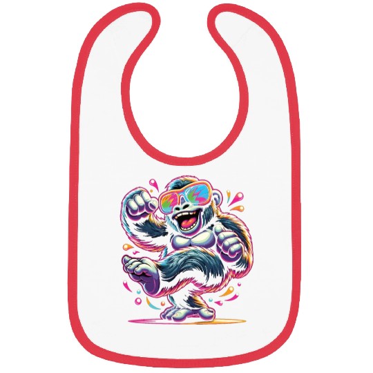 Gorilla With Sunglasses Bibs