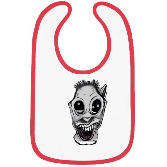 A horror gore face Bibs