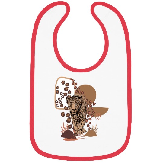 Funny Leopard Cheetah Animal Bibs