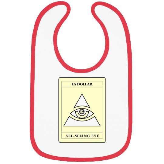 Us Dollar All Seeing Eye Bibs