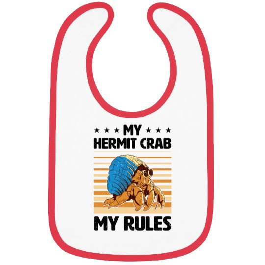 Sea Creature Seafood Shells Hermit Crab Lover Bibs