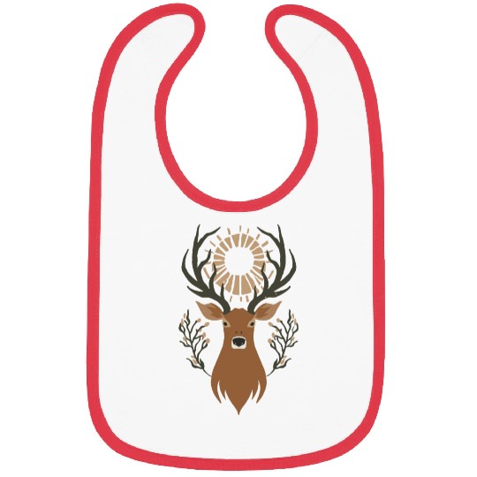 Deer Buck Male Design Bibs