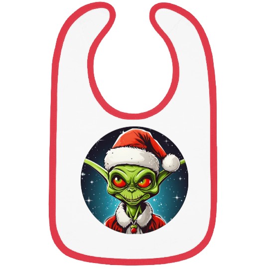 Alien Christmas Bibs