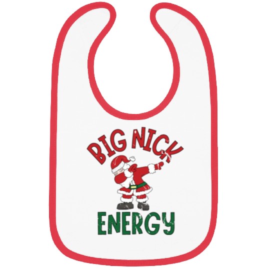 Big Nick Energy Christmas Dabbing Santa Claus Bibs