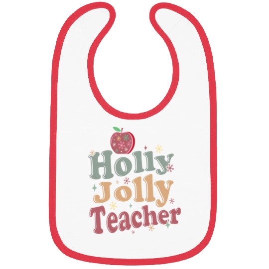 Holly Jolly Teacher Bibs