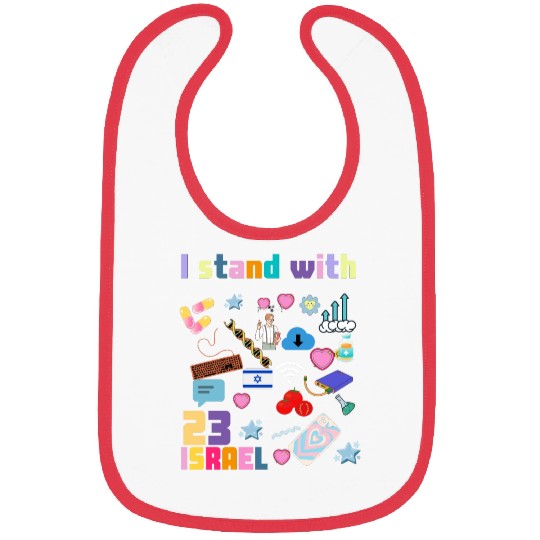 I stand with israel Bibs