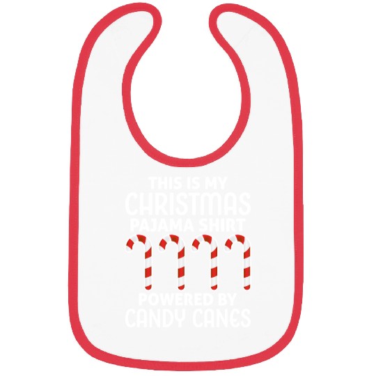 This is My Christmas Pajama Bibs Candy Canes