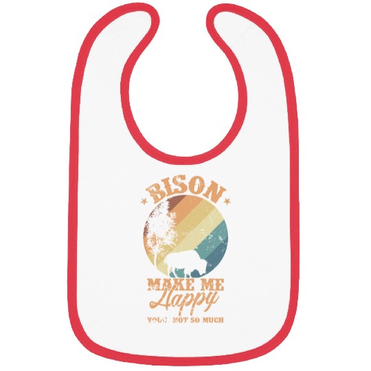 Bison make my Happy Environment Animal Bibs
